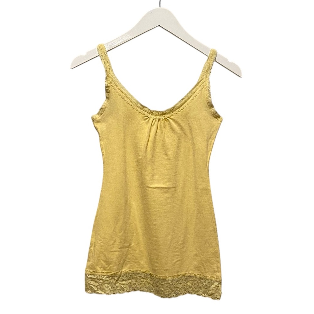 Full Tilt lace Tank size‎ small yellow Y2K casual summer layering